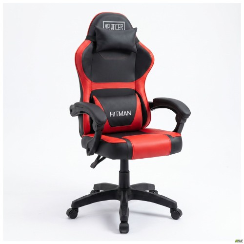 VR Racer Dexter Hitman gaming chair, black/red