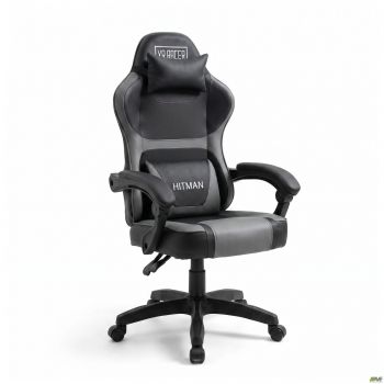 VR Racer Dexter Hitman gaming chair, black/grey