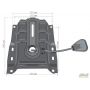 Freestyle plate with lever, black + foot