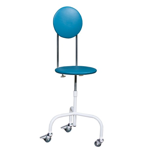 Стілець гвинтовий зі спинкою пересувний СВС-П