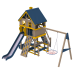 Chalet children's play complex by KIDIGO