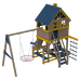 Chalet children's play complex by KIDIGO