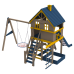 Chalet children's play complex by KIDIGO