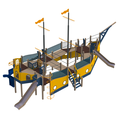 Frigate children's play complex by KIDIGO