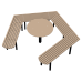 Star bench with table KIDIGO