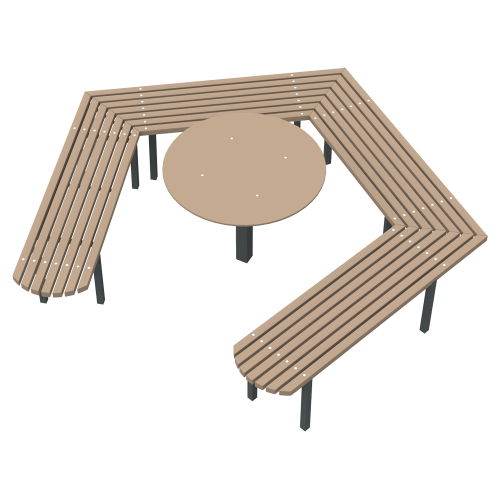 Star bench with table KIDIGO