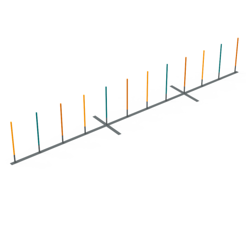 Slalom Obstacle KIDIGO (dog training)