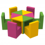 KIDIGO Flower Children's Furniture Set