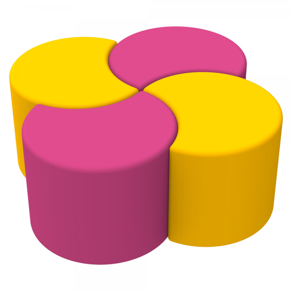 KIDIGO Crescent Kids' Pouf Set