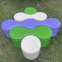 KIDIGO Zigzag Kids' Pouf Set