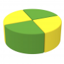 KIDIGO Cylinder Kids' Pouf Set