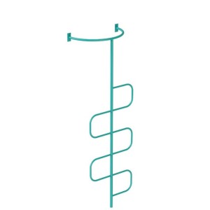 Zigzag climbing post