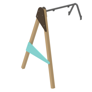 Add-on swing made of laminated beam