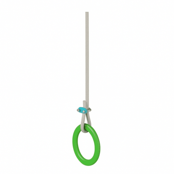 Ring with reinforced rope