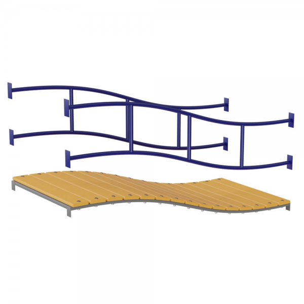 Wavy bridge + railing for wavy bridge