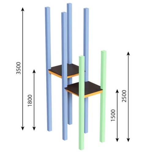 Double Tower 3.5 m (1.8)+2.5 m (1.5)