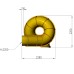 Fiberglass slide Dziga, 3.5 m height