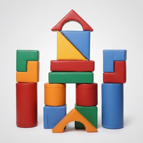 TIA-SPORT Builder soft floor modules, 16 pieces / 7 shapes