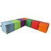 TIA-SPORT Tokyo square framed pouf 30-30 cm