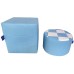 TIA-SPORT Tokyo & Checker framed pouf set 30-30 cm