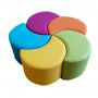 TIA-SPORT Rainbow children's pouf set
