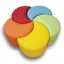 TIA-SPORT Rainbow children's pouf set