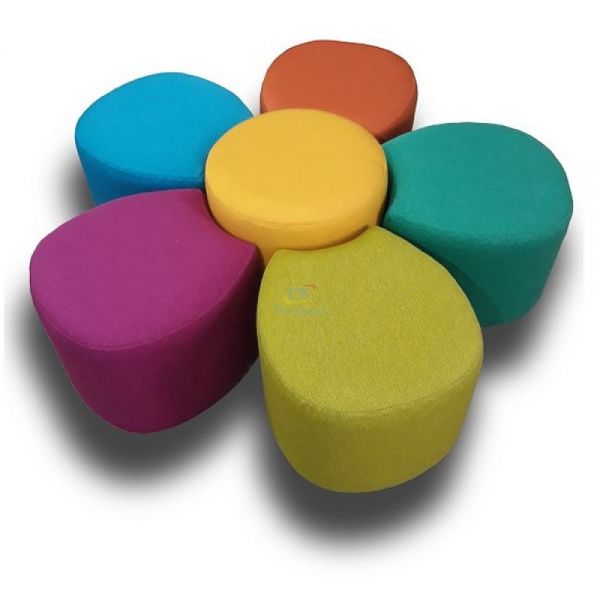 TIA-SPORT Flower children's pouf set