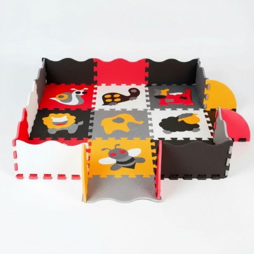 TIA-SPORT Fun Zoo puzzle play mat with border