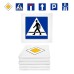 TIA-SPORT Traffic Signs Information seat cushion set