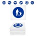 TIA-SPORT Traffic Signs Mandatory seat cushion set