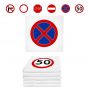 TIA-SPORT Traffic Signs Prohibitory seat cushion set