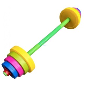 TIA-SPORT kids' barbell with removable discs