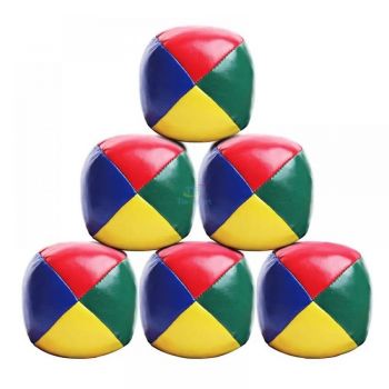 TIA-SPORT faux leather sensory balls, set of 6