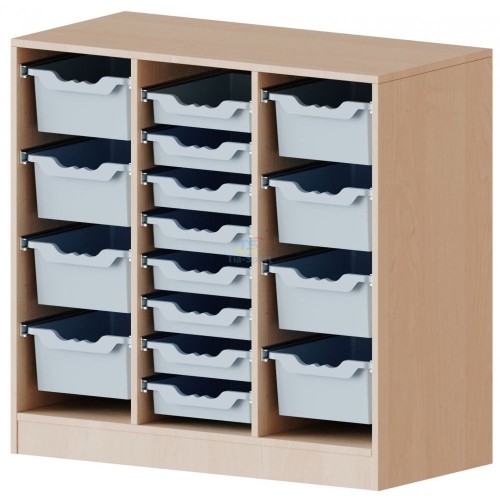 TIA-SPORT shelving unit with containers for learning materials (104.5*100*45 cm)