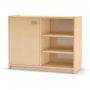 TIA-SPORT storage cabinet with doors and open shelves for learning materials (80*100*45 cm)