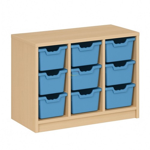 TIA-SPORT organizer shelving unit with 9 containers (102*60*45 cm)