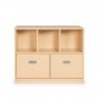 TIA-SPORT cabinet with open shelves and hinged doors for teaching materials (102×80×45 cm)