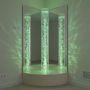 TIA-SPORT corner bubble column with pouf (h-220 cm)