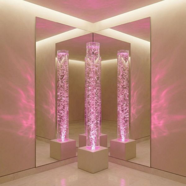 TIA-SPORT bubble column on a stand for sensory rooms (h-220 cm)