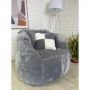 TIA-SPORT decorative faux fur cushion 35x35 cm