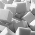 TIA-SPORT white foam cubes for play rooms 30x30 cm