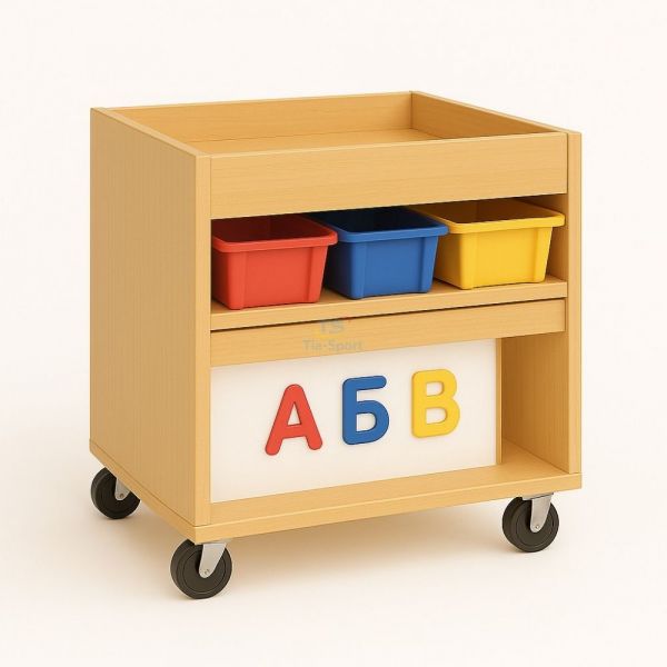 TIA-SPORT mobile drawing cart with containers