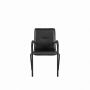 TIA-SPORT padded office/study chair with armrests, black
