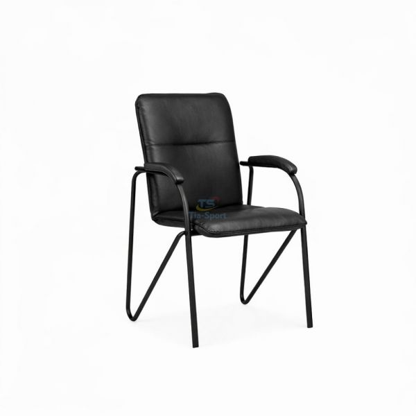 TIA-SPORT padded office/study chair with armrests, black