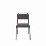TIA-SPORT padded office/study chair, graphite, stackable