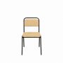 TIA-SPORT padded office/study chair, beige, stackable
