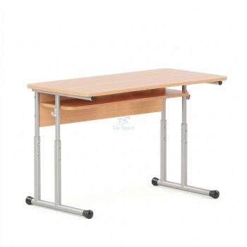 TIA-SPORT adjustable two-seat student desk with shelf, growth group 4-6