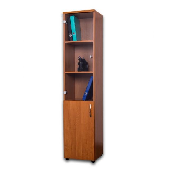 Tall Cupboard with Glass Door (231074) Mountain Alder