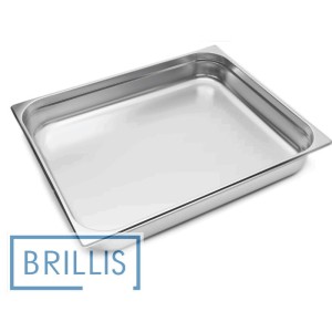 Гастроємність нержавіюча BRILLIS 821-4, GN 2/1 - 100 мм