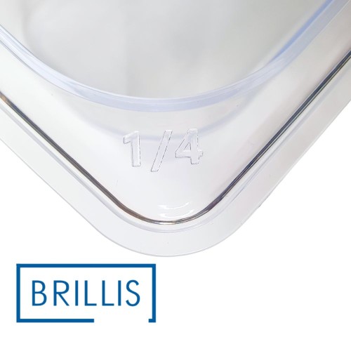Гастроємність BRILLIS P814-2C GN 1/4-65 мм, прозора